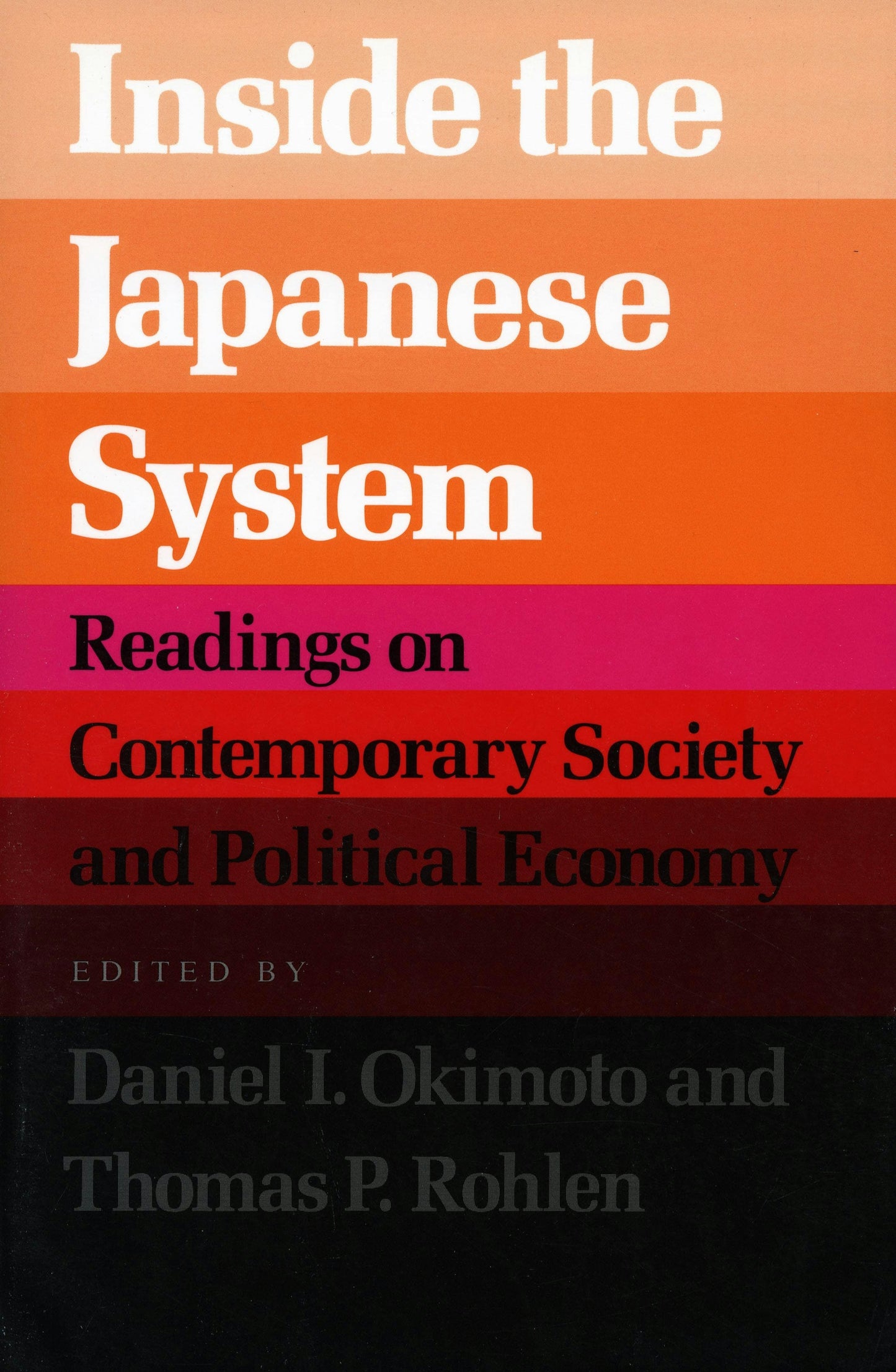 Book cover image for Inside the Japanese System ISBN: 9780804714235