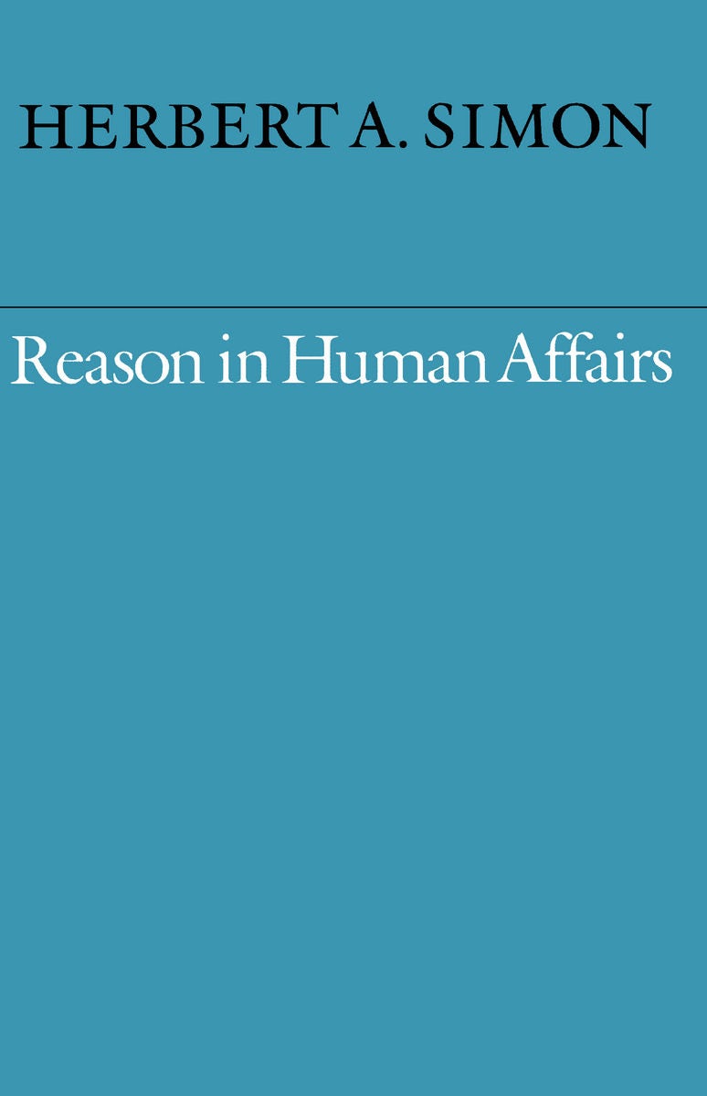 Book cover image for Reason in Human Affairs ISBN: 9780804718486
