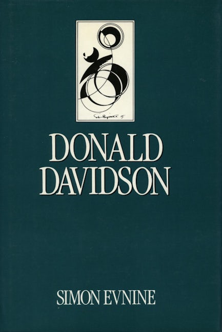 Book cover image for Donald Davidson ISBN: 9780804718530