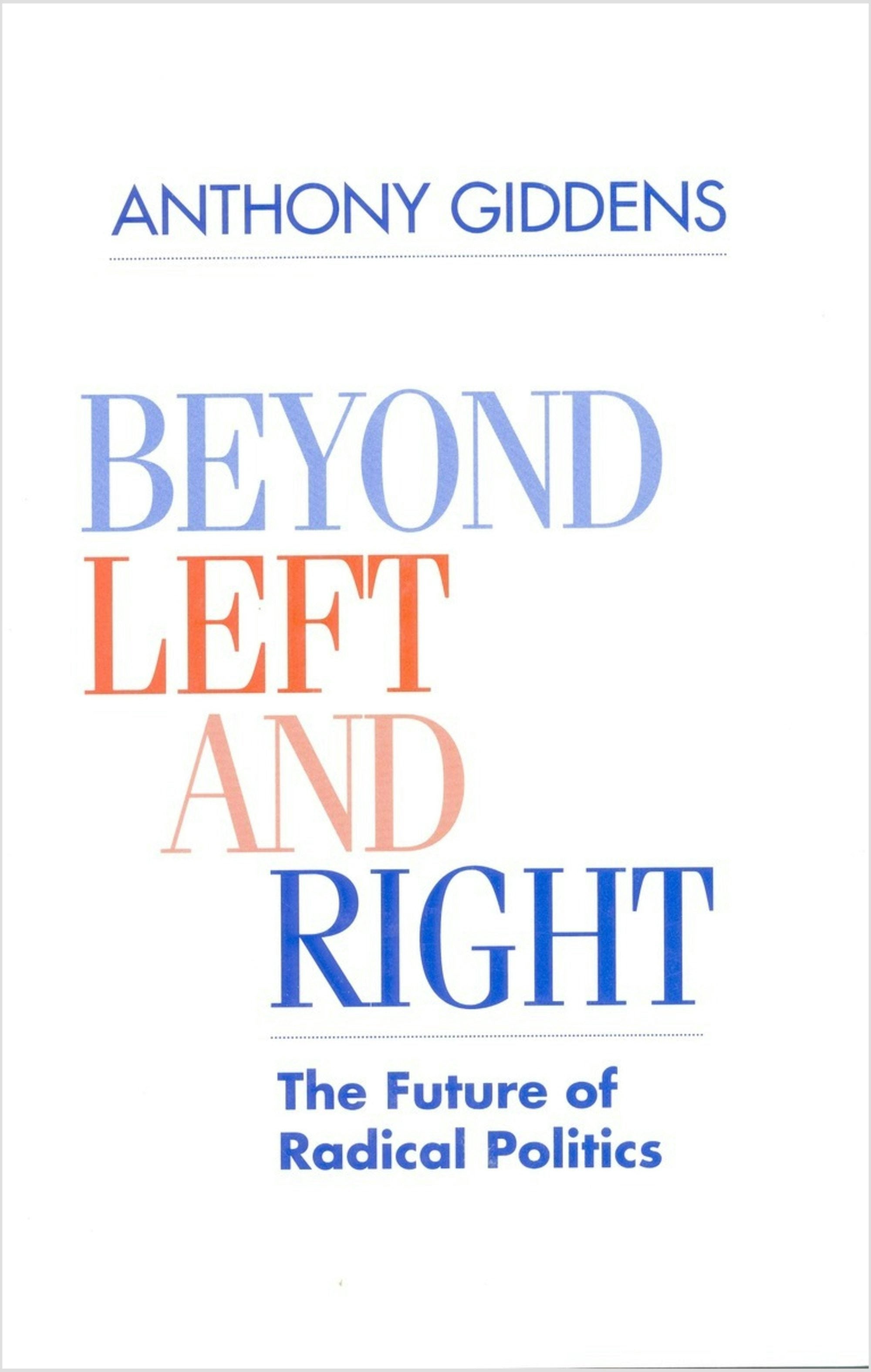 Book cover image for Beyond Left and Right ISBN: 9780804724517