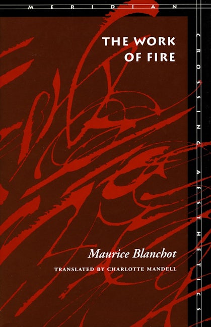 Book cover image for The Work of Fire ISBN: 9780804724937