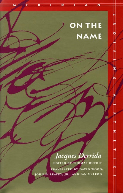 Book cover image for On the Name ISBN: 9780804725545