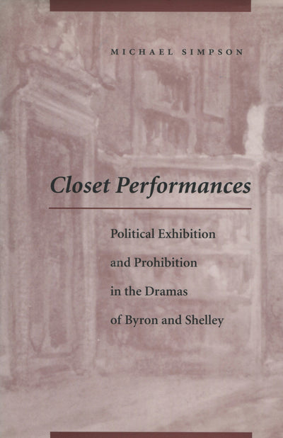 Cover image for Closet Performances, isbn: 9780804730952