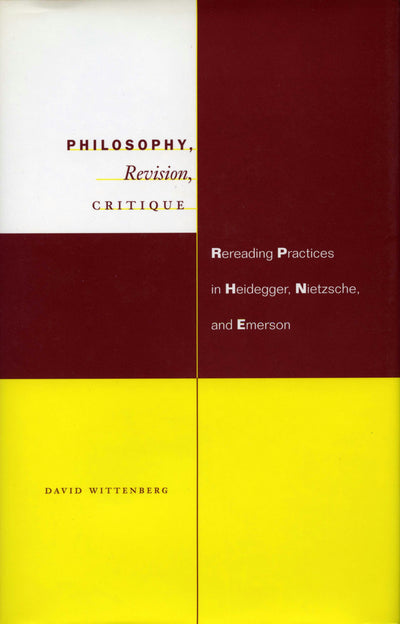Cover image for Philosophy, Revision, Critique, isbn: 9780804734158