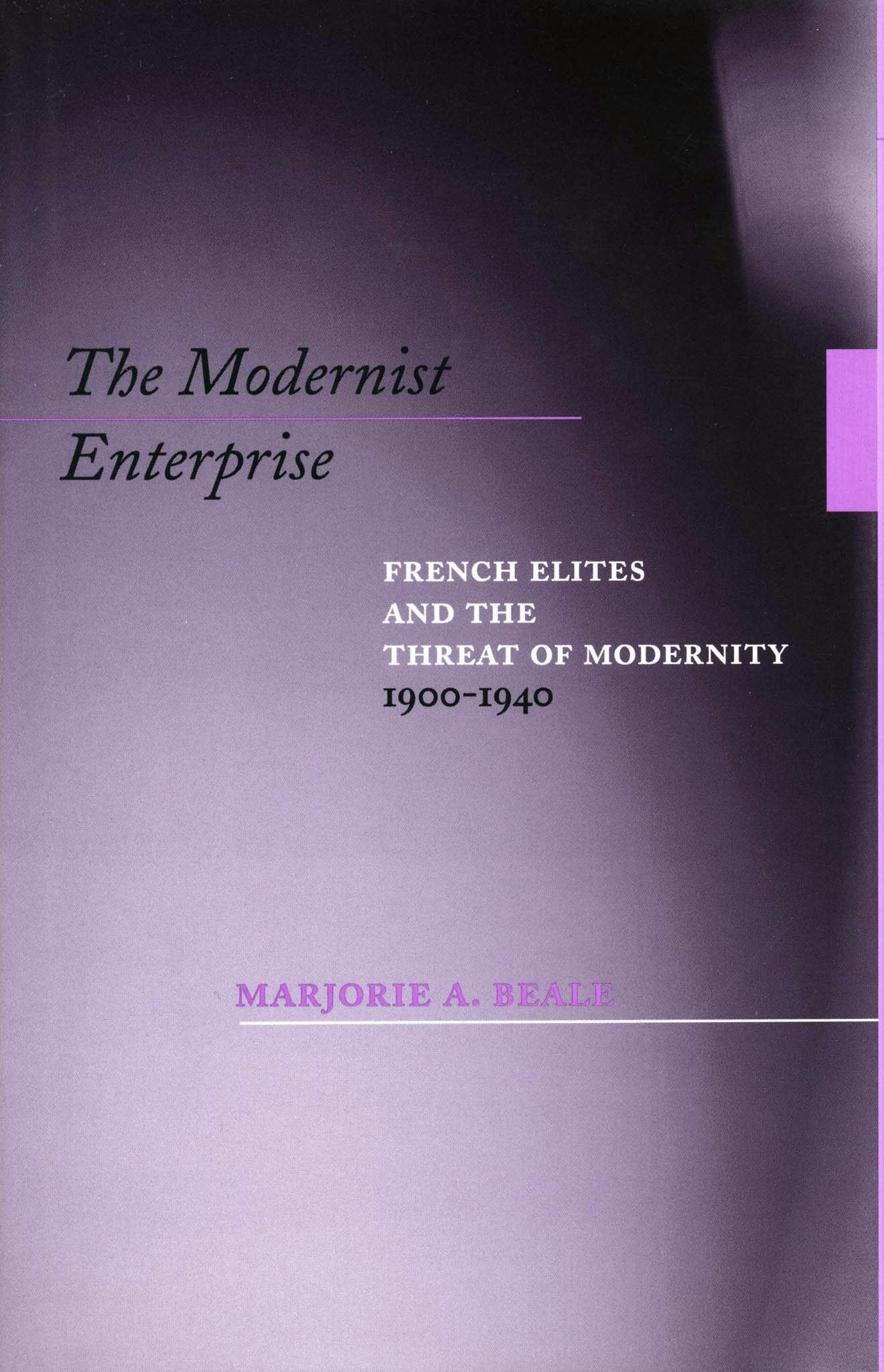 Book cover image for The Modernist Enterprise ISBN: 9780804735117
