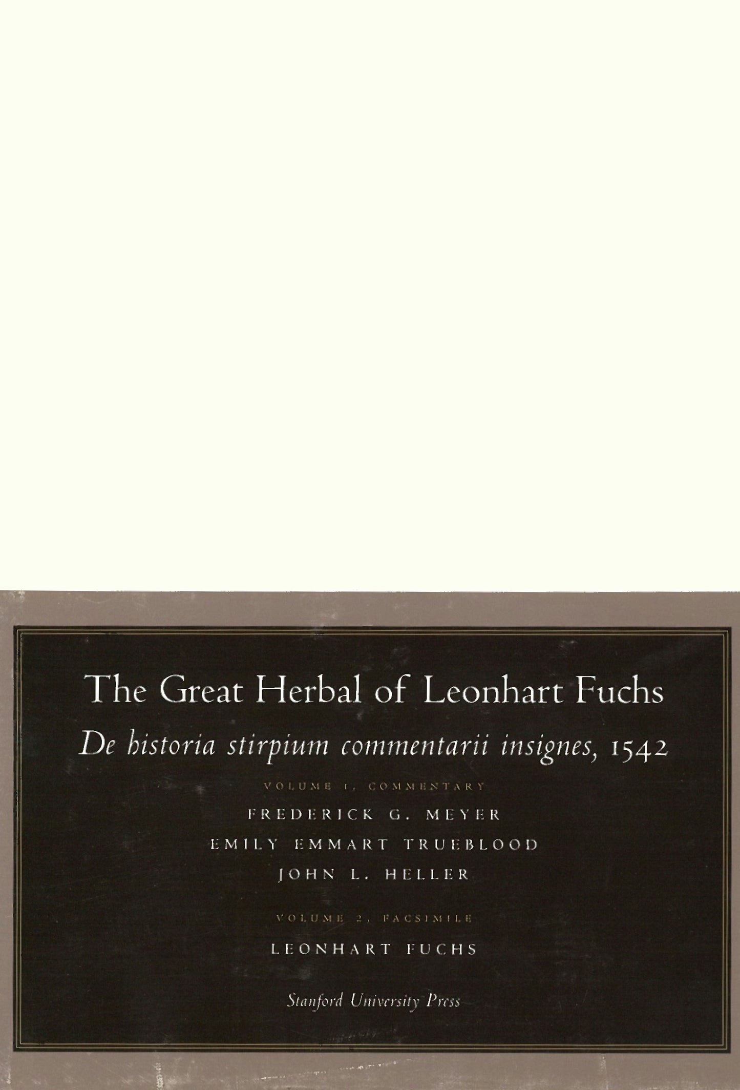 Book cover image for The Great Herbal of Leonhart Fuchs ISBN: 9780804738033