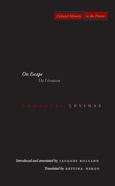 Book cover image for On Escape ISBN: 9780804741408