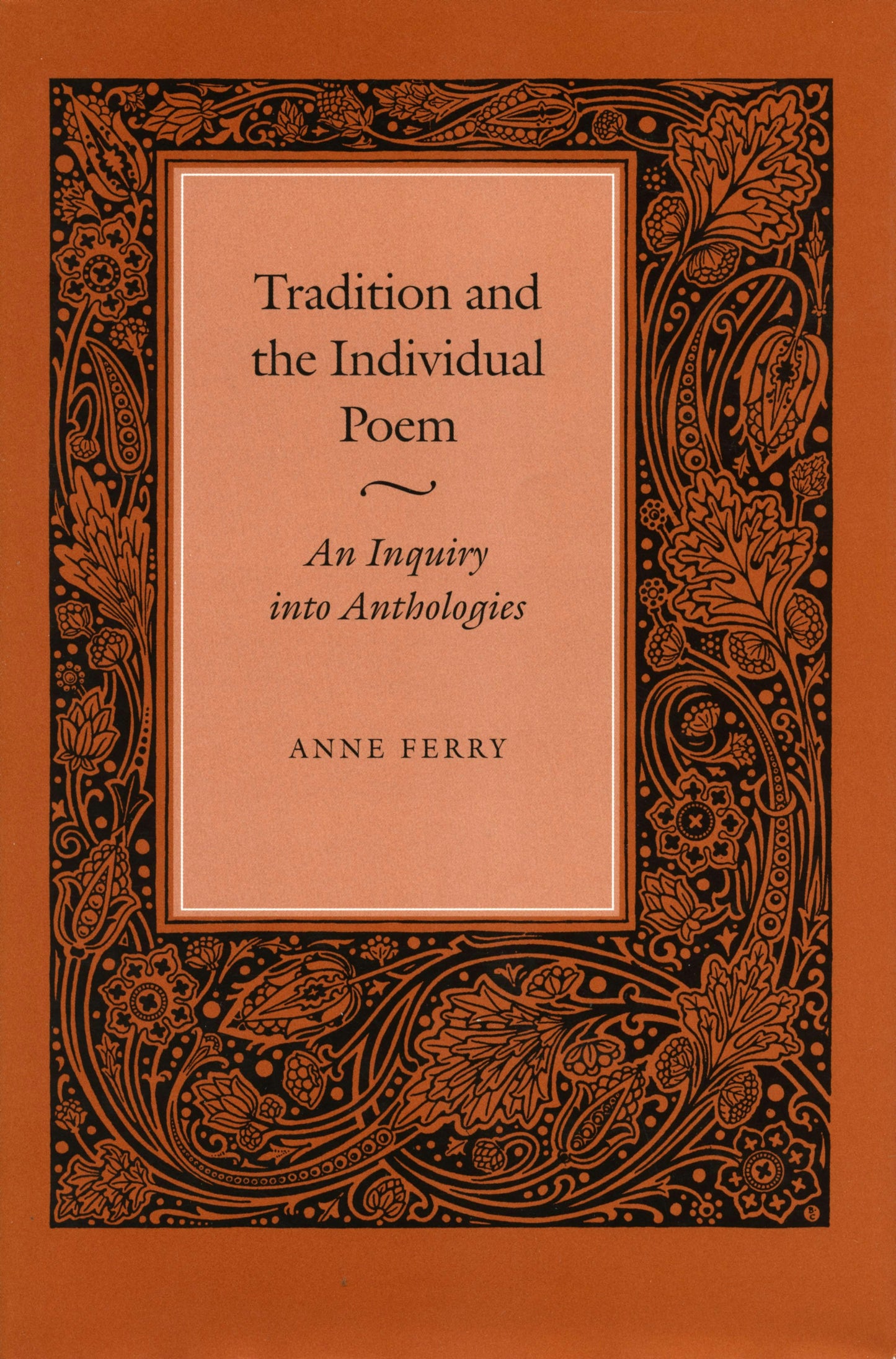 Book cover image for Tradition and the Individual Poem ISBN: 9780804742351
