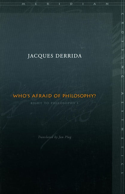 Book cover image for Who’s Afraid of Philosophy? ISBN: 9780804742955