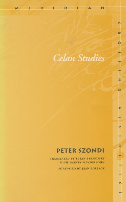 Book cover image for Celan Studies ISBN: 9780804744027