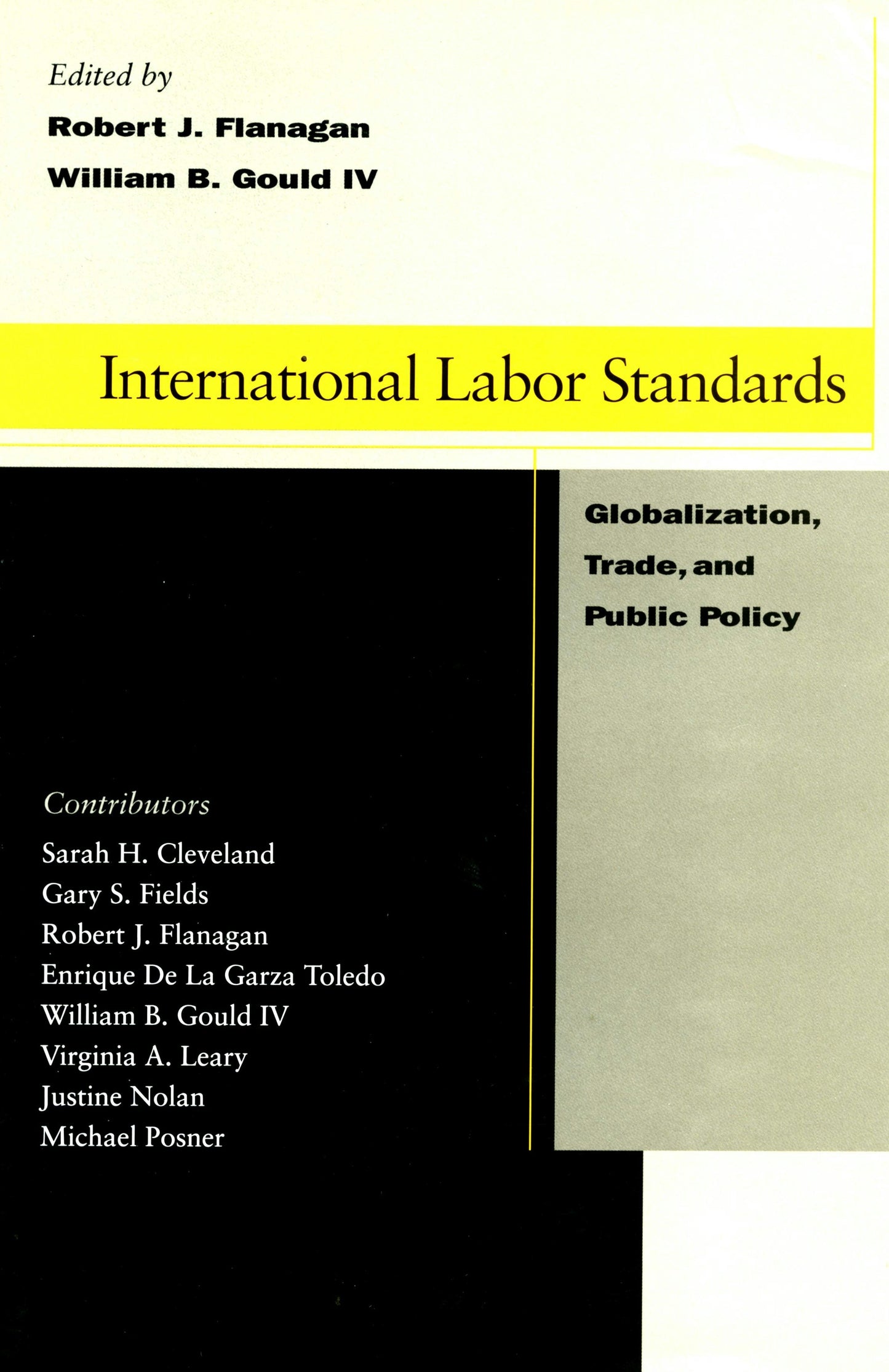 Book cover image for International Labor Standards ISBN: 9780804746908
