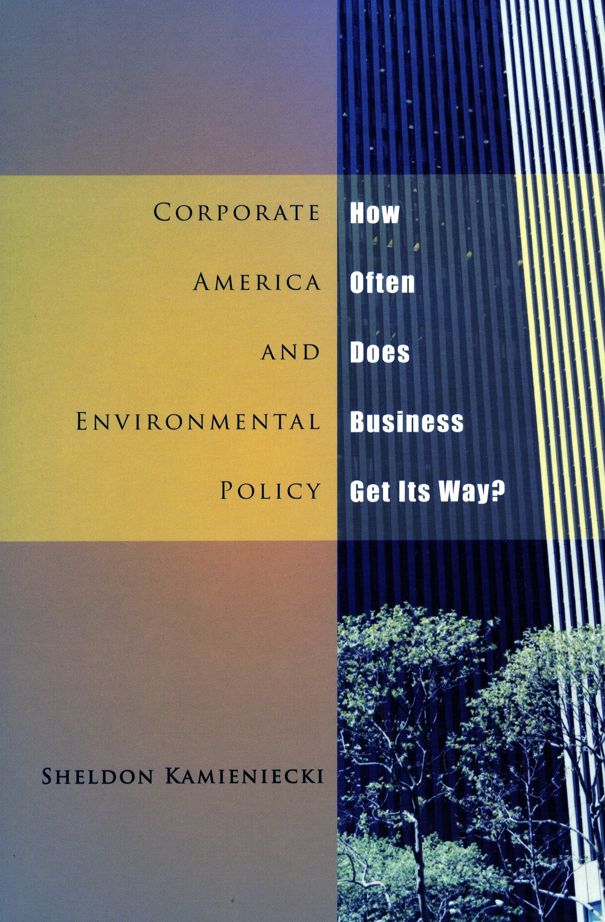 Book cover image for Corporate America and Environmental Policy ISBN: 9780804748322