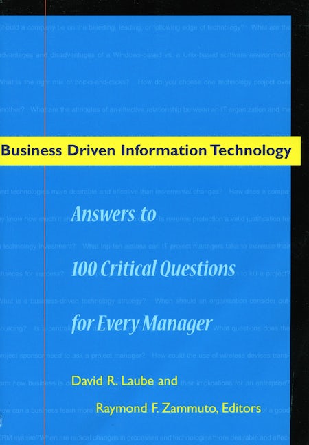 Book cover image for Business Driven Information Technology ISBN: 9780804749435