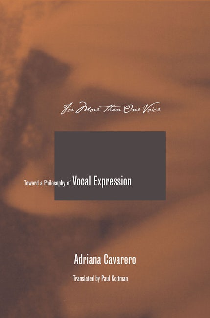 Book cover image for For More than One Voice ISBN: 9780804749558