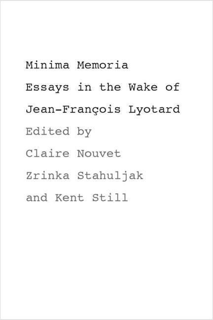 Book cover image for Minima Memoria ISBN: 9780804751124