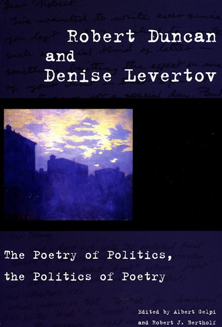 Book cover image for Robert Duncan and Denise Levertov ISBN: 9780804751315