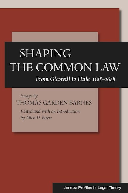 Book cover image for Shaping the Common Law ISBN: 9780804757140