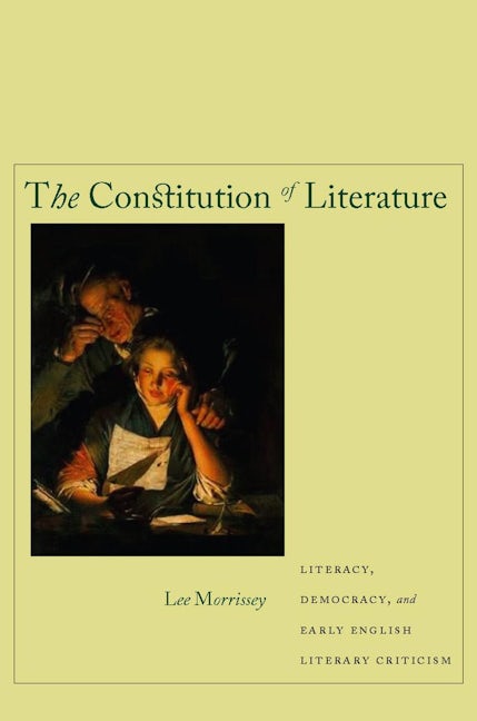 Book cover image for The Constitution of Literature ISBN: 9780804757867
