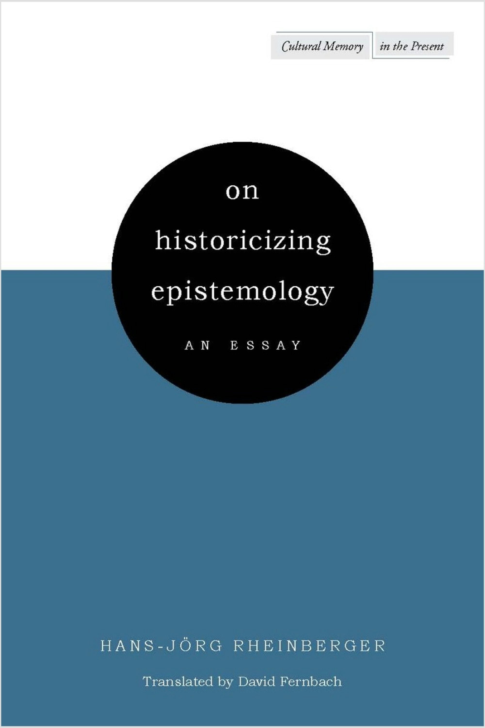 Book cover image for On Historicizing Epistemology ISBN: 9780804762885