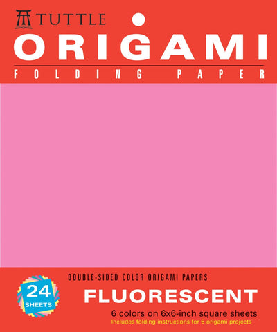 Cover image for Origami Hanging Paper - Fluorescent 6" - 24 Sheets, isbn: 9780804837552