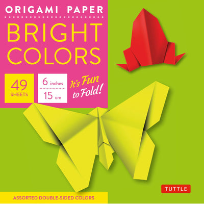 Cover image for Origami Paper - Bright Colors - 6" - 49 Sheets, isbn: 9780804837972
