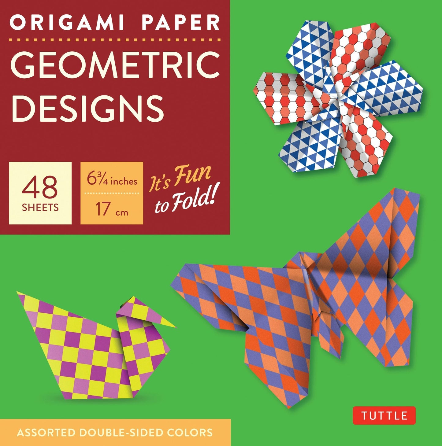 Book cover image for Origami Paper - Geometric Designs - 6 3/4" - 49 Sheets ISBN: 9780804837996