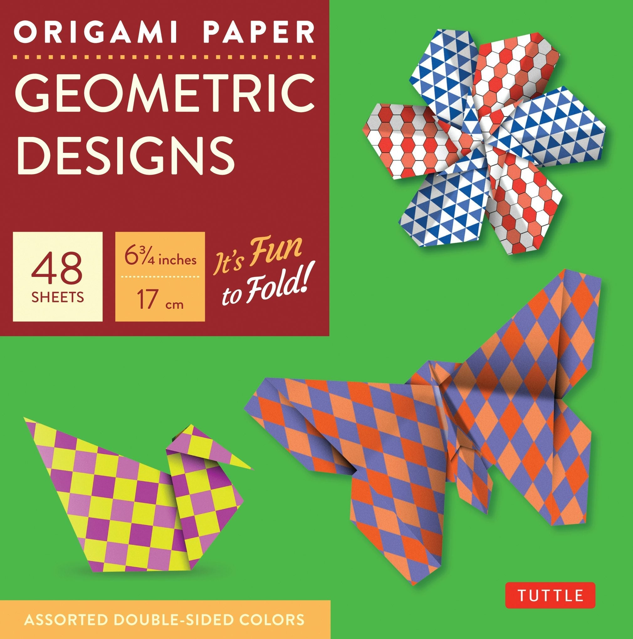 Book cover image for Origami Paper - Geometric Designs - 6 3/4" - 49 Sheets ISBN: 9780804837996