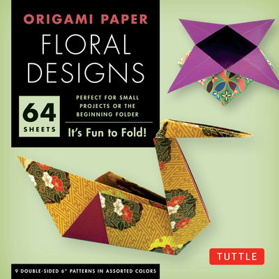 Cover image for Origami Paper - Floral Designs - 6" - 60 Sheets, isbn: 9780804843232