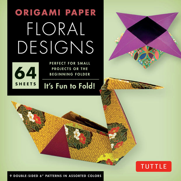 Cover image for Origami Paper - Floral Designs - 6" - 60 Sheets, isbn: 9780804843232