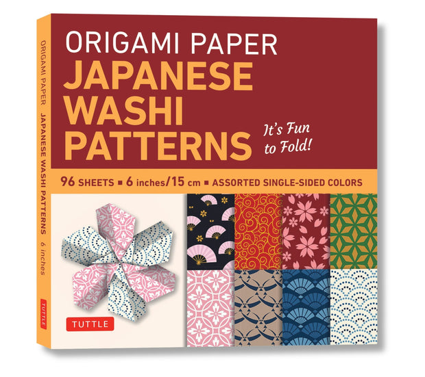 Cover image for Origami Paper - Japanese Washi Patterns - 6" - 96 Sheets, isbn: 9780804845465