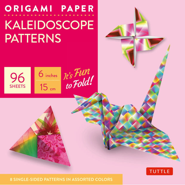 Cover image for Origami Paper - Kaleidoscope Patterns - 6" - 96 Sheets, isbn: 9780804845472