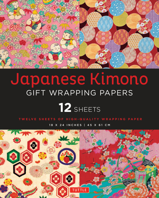 Cover image for Japanese Kimono Gift Wrapping Papers - 12 Sheets, isbn: 9780804845489