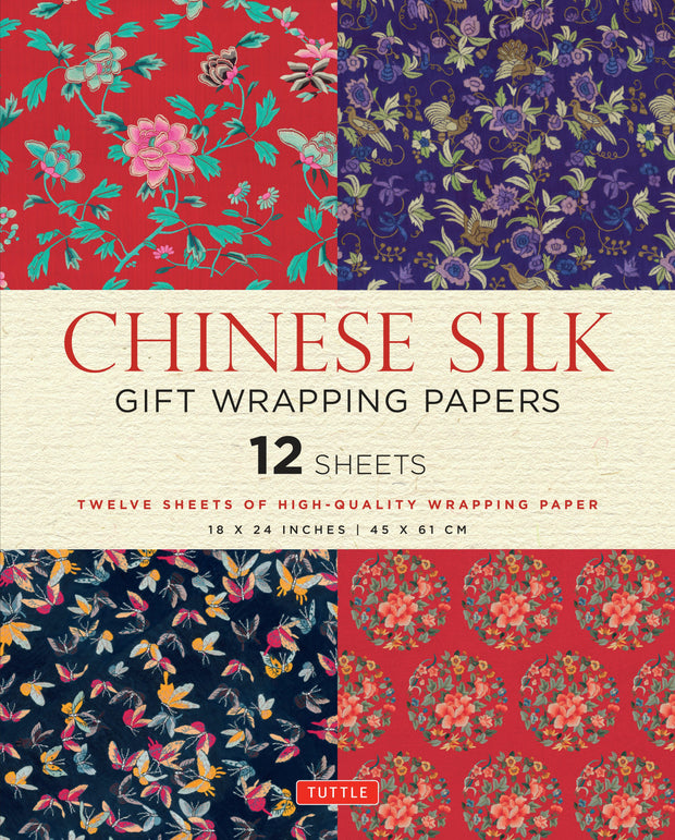 Cover image for Chinese Silk Gift Wrapping Papers - 12 Sheets, isbn: 9780804845496