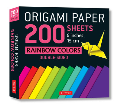 Cover image for Origami Paper 200 sheets Rainbow Colors 6" (15 cm), isbn: 9780804847186