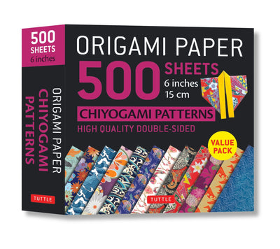 Cover image for Origami Paper 500 sheets Chiyogami Patterns 6" 15cm, isbn: 9780804849234