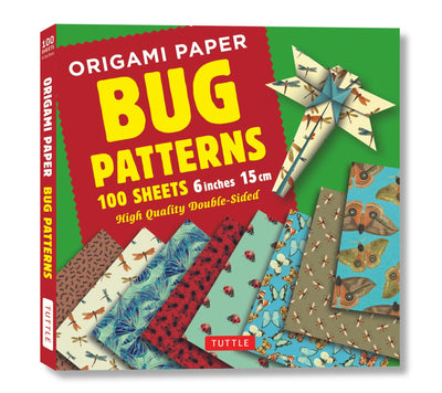 Cover image for Origami Paper 100 sheets Bug Patterns 6" (15 cm), isbn: 9780804849272