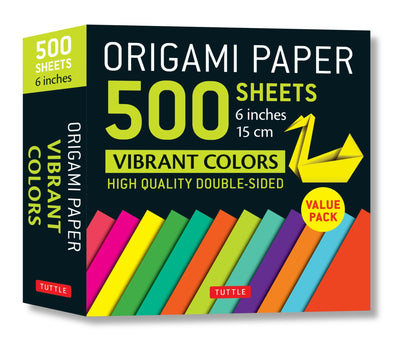 Cover image for Origami Paper 500 sheets Vibrant Colors 6" (15 cm), isbn: 9780804849364