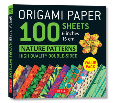 Cover image for Origami Paper 100 sheets Nature Patterns 6" (15 cm), isbn: 9780804849975