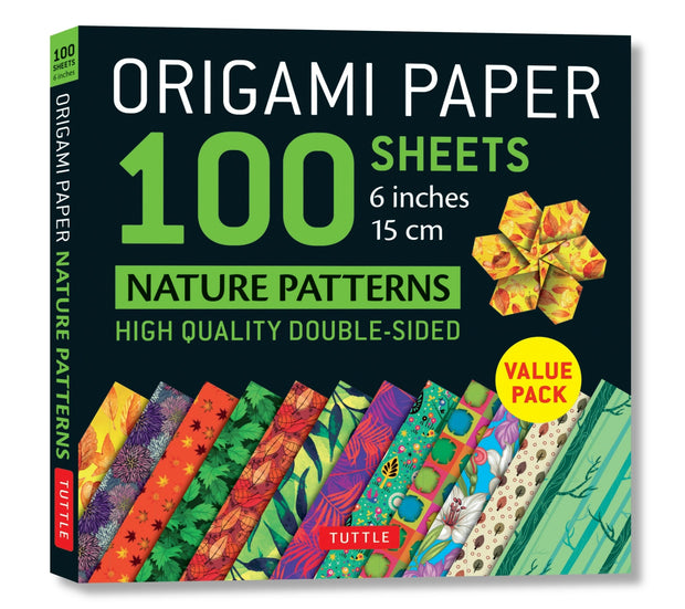 Cover image for Origami Paper 100 sheets Nature Patterns 6" (15 cm), isbn: 9780804849975