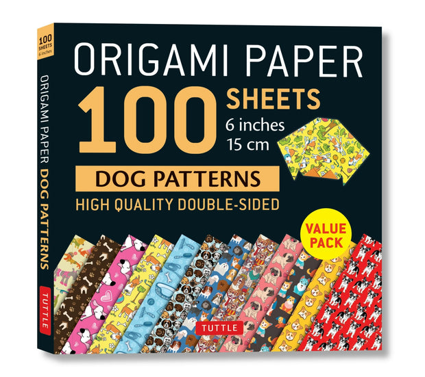 Cover image for Origami Paper 100 sheets Dog Patterns 6" (15 cm), isbn: 9780804851442