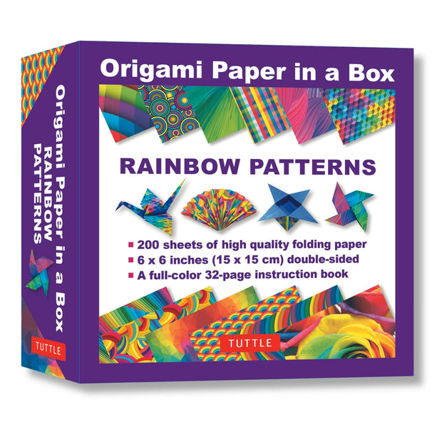 Cover image for Origami Paper in a Box - Rainbow Patterns, isbn: 9780804851565