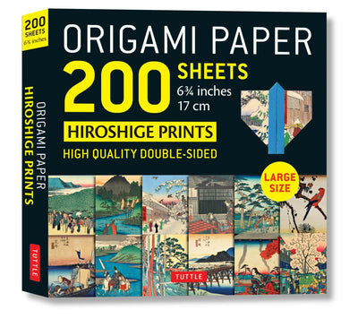 Cover image for Origami Paper 200 sheets Hiroshige Prints 6 3/4" (17 cm), isbn: 9780804853583