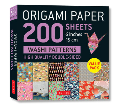 Cover image for Origami Paper 200 sheets Washi Patterns 6" (15 cm), isbn: 9780804853606