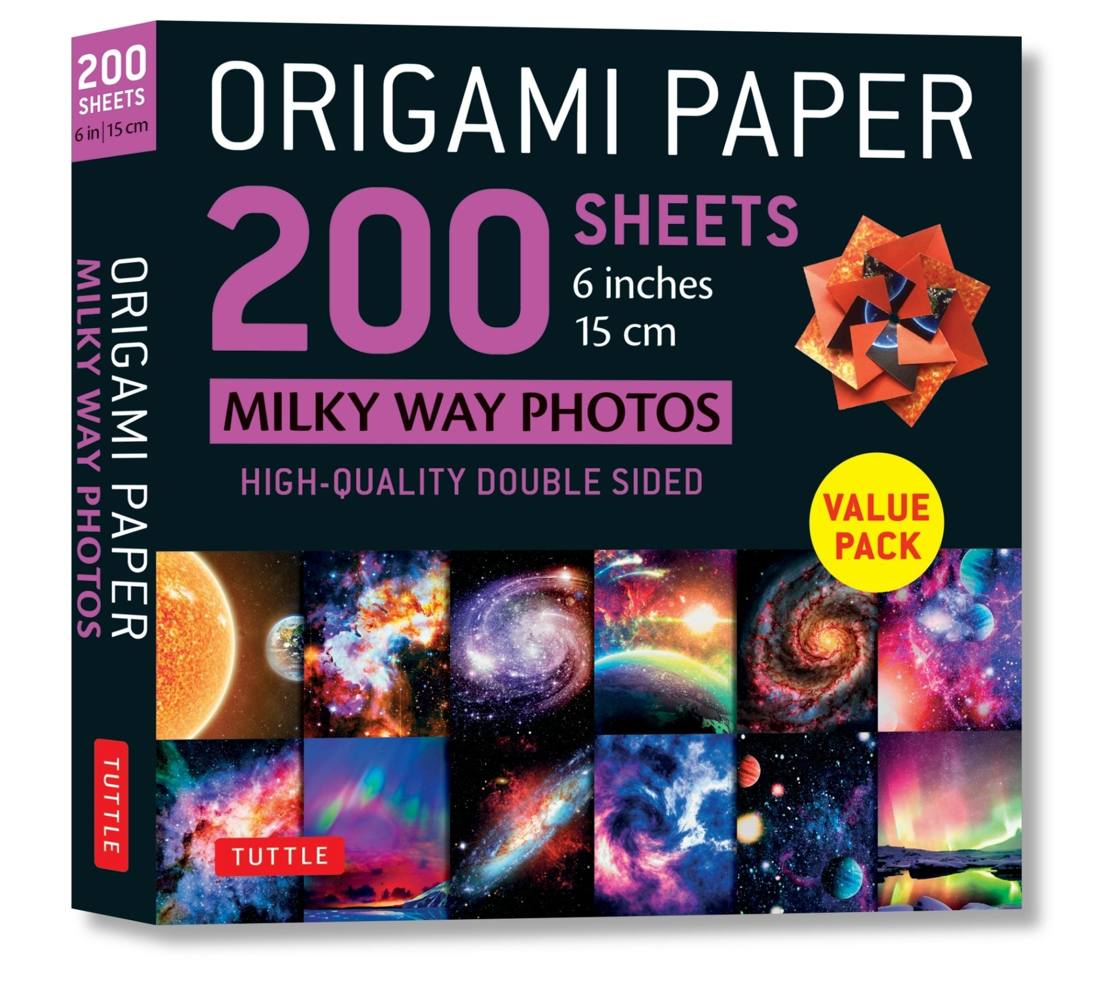 Book cover image for Origami Paper 200 sheets Milky Way Photos 6" (15 cm) ISBN: 9780804853651