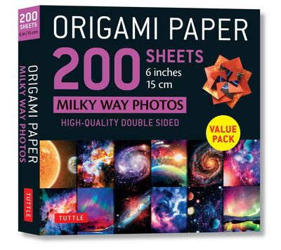 Cover image for Origami Paper 200 sheets Milky Way Photos 6" (15 cm), isbn: 9780804853651