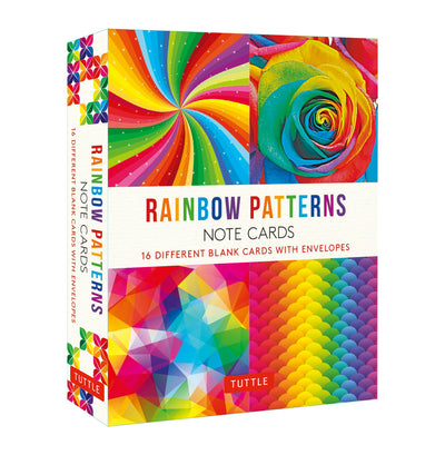 Cover image for Rainbow Patterns, 16 Note Cards, isbn: 9780804853842