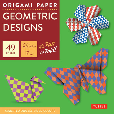 Cover image for Origami Paper Geometric Designs 49 Sheets 6 3/4" (17 cm), isbn: 9780804853880