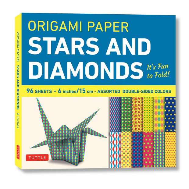 Cover image for Origami Paper 96 sheets - Stars and Diamonds 6 inch (15 cm), isbn: 9780804853927