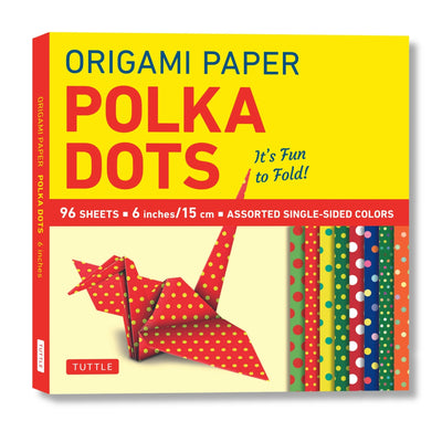 Cover image for Origami Paper 96 sheets - Polka Dots 6 inch (15 cm), isbn: 9780804853934