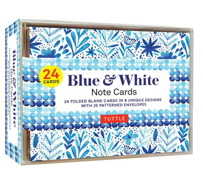 Cover image for Blue & White Note Cards, 24 Blank Cards, isbn: 9780804854283
